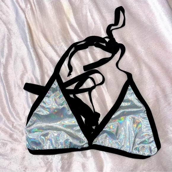 Holographic Bikini Top, NWOT - Picture 1 of 1